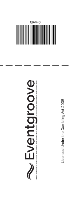 Religious Peace Dove Raffle Ticket Product Back