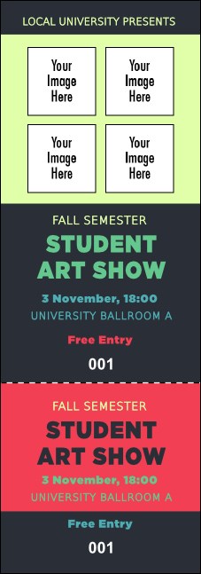 Image Upload Event Ticket Product Front