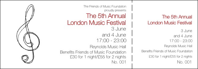 Music Festival 1 General Admission Ticket