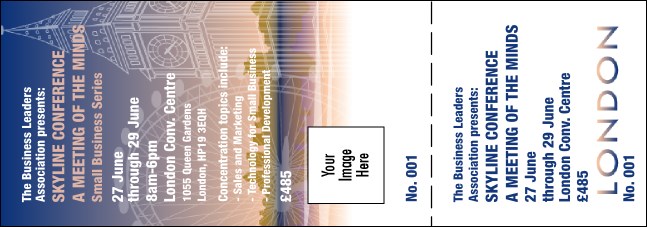 London General Admission Ticket Product Front