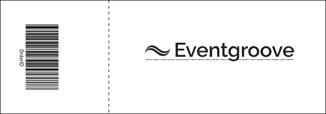 Red Event Ticket Product Back