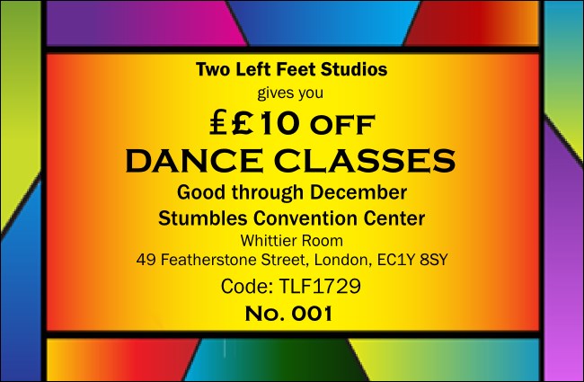 Colourful All Purpose Coupon