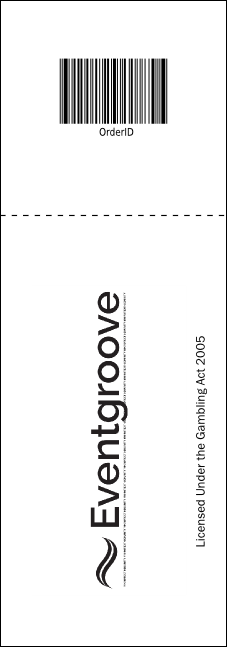 Fundraising Thermometer Raffle Ticket Product Back
