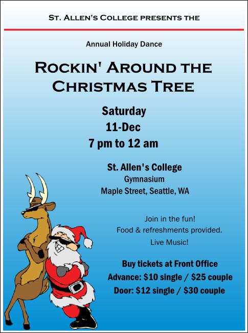 Cool Christmas Flyer 002 Product Front