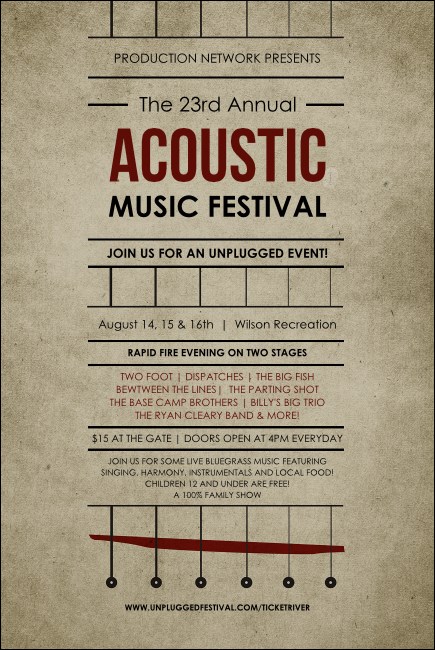 Acoustic Strings Poster Product Front