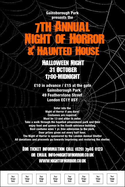 Spider Web Poster 002 Product Front