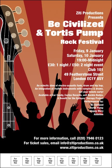 Rock Concert Poster Product Front