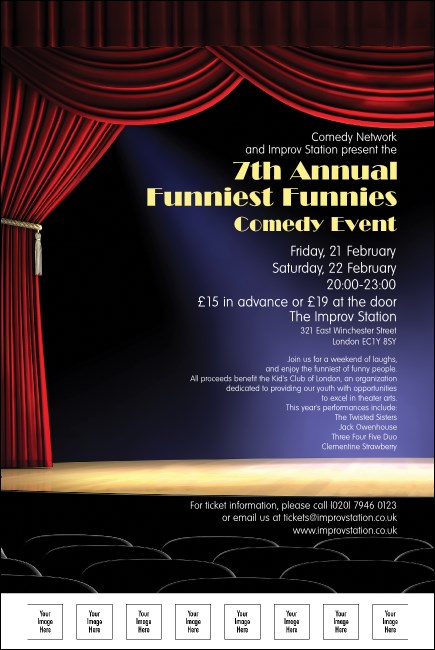 Stand Up Comedy Event Poster Product Front