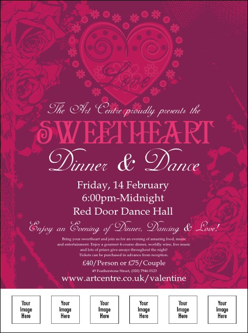 Valentines Heart Logo Flyer