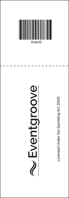 Gymnastics Raffle Ticket Product Back