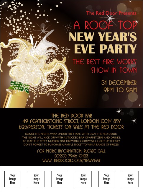 Champagne Bistro Flyer Product Front