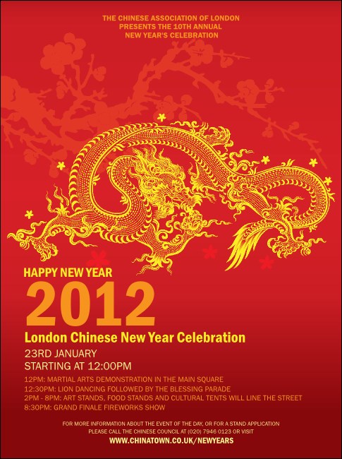 Chinese New Year Flyer Product Front
