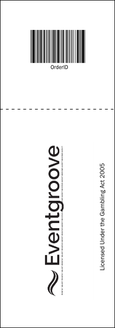 Track and Field Raffle Ticket Product Back