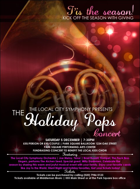 Symphony Holiday Pops Flyer Product Front