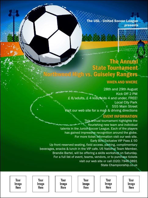 Football Flyer Product Front