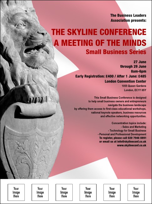 English Flag Flyer Product Front