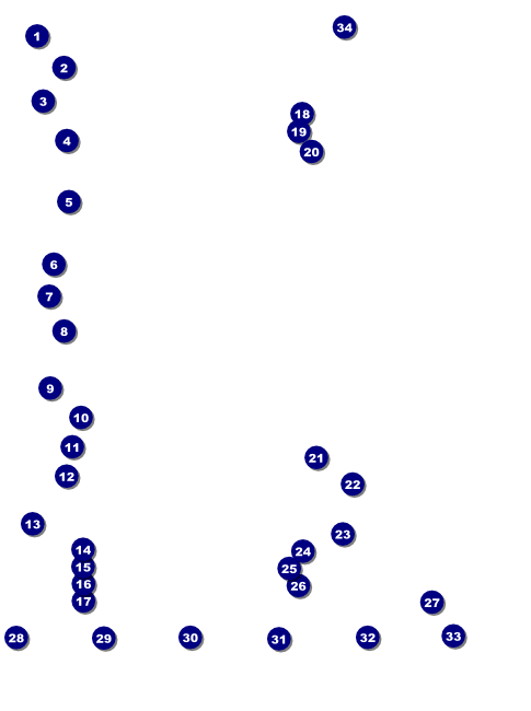 Run for a Cure Blue & Green Logo Flyer Front Field Markers