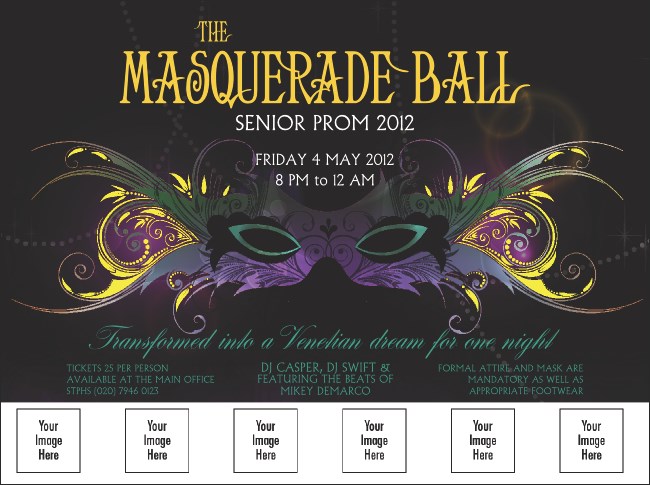 Masquerade Ball Logo Flyer Product Front