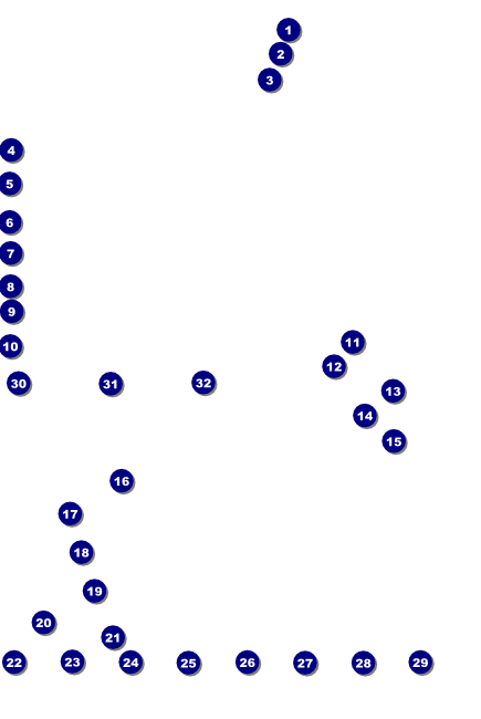 Contemporary Mixed Martial Arts Poster Front Field Markers