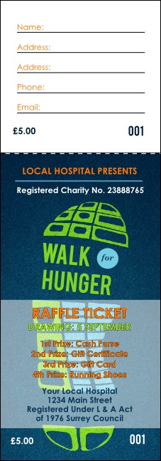 Walk Raffle Ticket Product Front