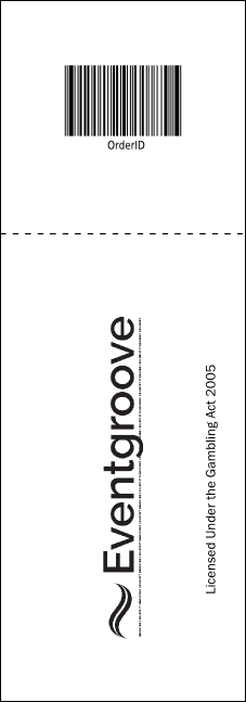 Image Upload Raffle Ticket Product Back