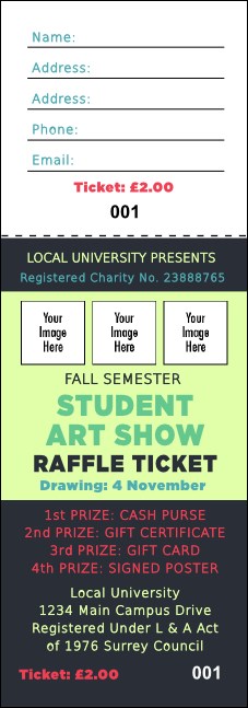 Image Upload Raffle Ticket