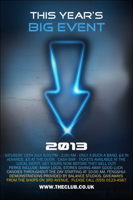 Night Club Neon Poster Product Front