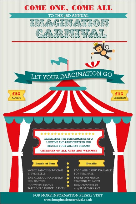 Carnival Monkey Poster Product Front