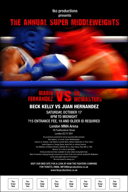 Boxing Poster Product Front