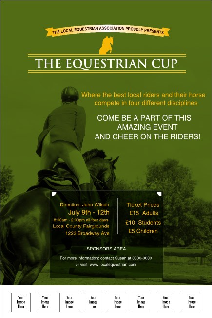 Equestrian Logo Poster Product Front