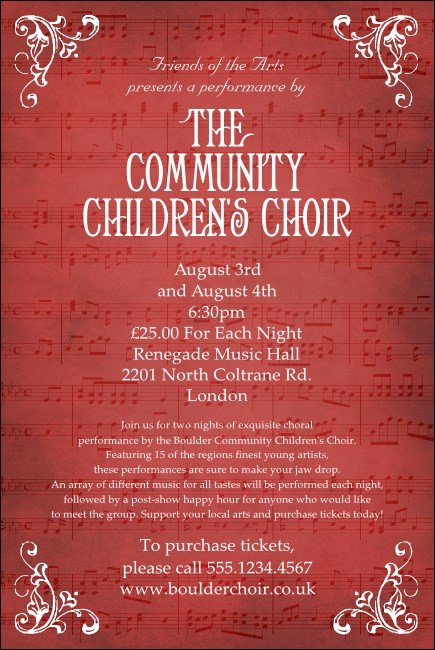 Choir Poster Product Front