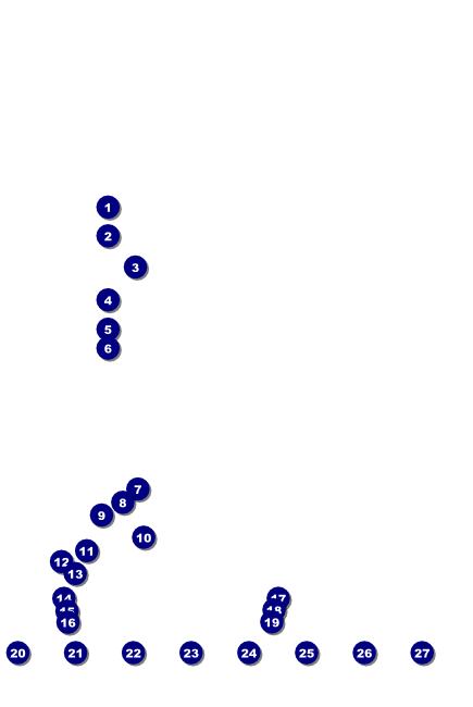 Birthday Geometric Logo Poster Front Field Markers