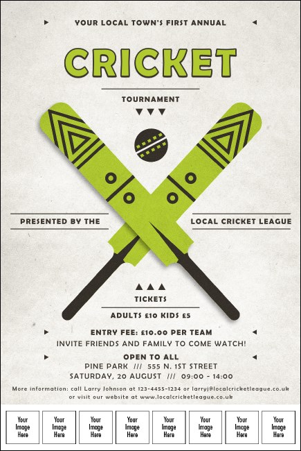 Cricket 3 Logo Poster Product Front