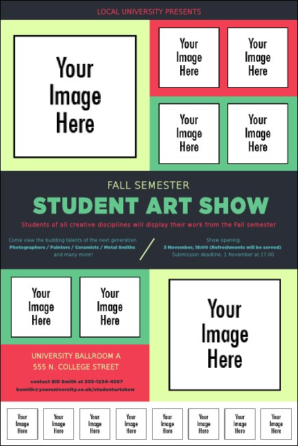 Image Upload Logo Poster Product Front