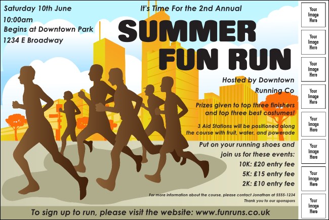 Fun Run Logo Poster Product Front