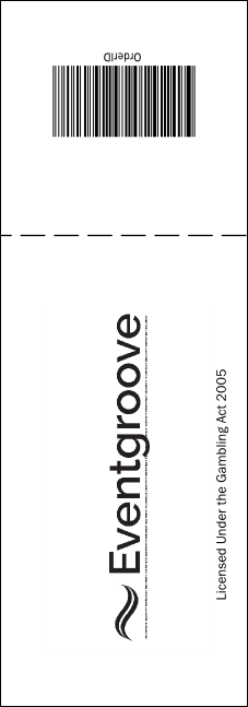 Rodeo UK Raffle Ticket 002 Product Back