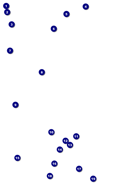 Orange Geometric Poster Front Field Markers