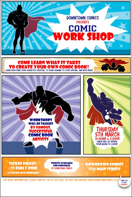 Comic Book Poster Product Front