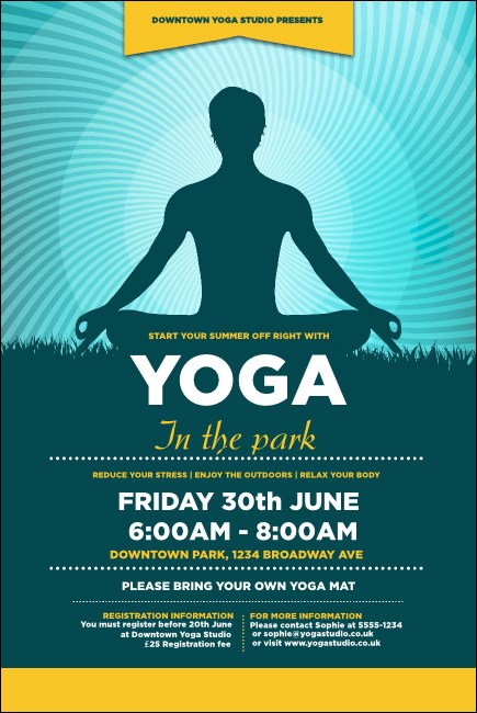 Yoga Meditation Poster Product Front