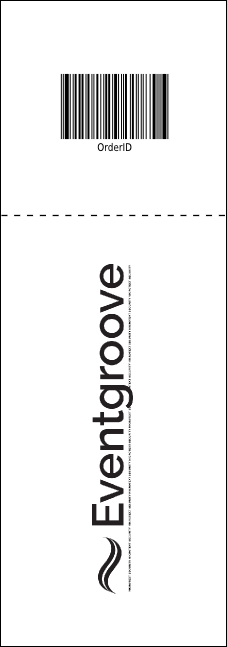 Your Image Raffle Ticket 001 Orange Product Back