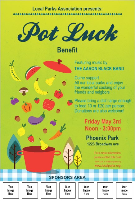 Potluck Logo Poster Product Front