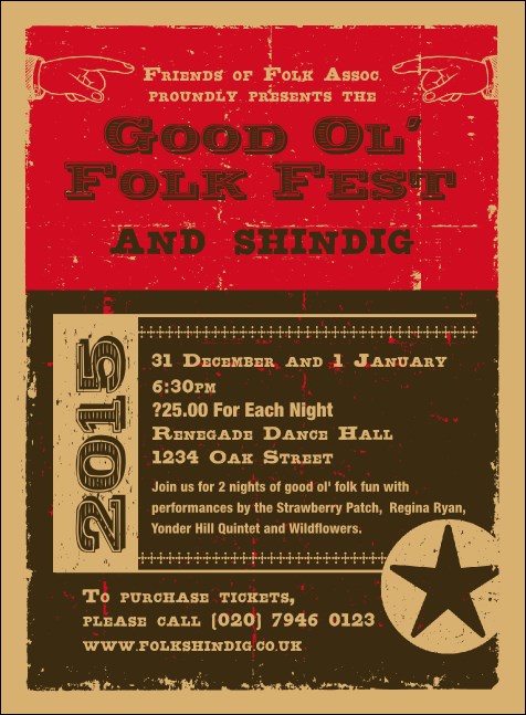 2011 Woodcut Invitation Product Front