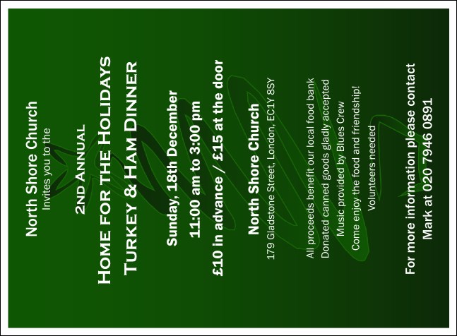 Christmas Tree Invitation 001 Product Front