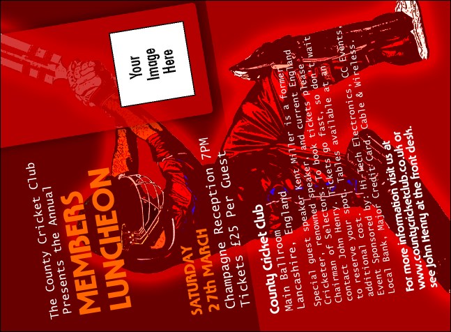 Cricket Invitation Product Front