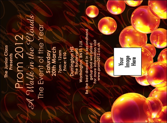 Glitter Prom Invitation Product Front