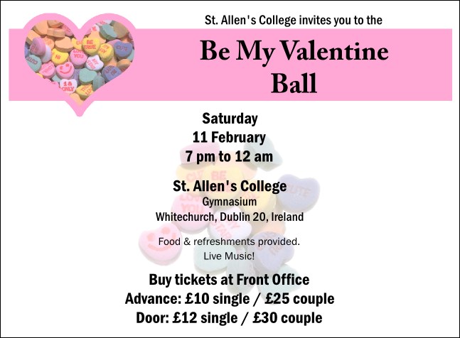 Valentine's Day Invitation 001 Product Front