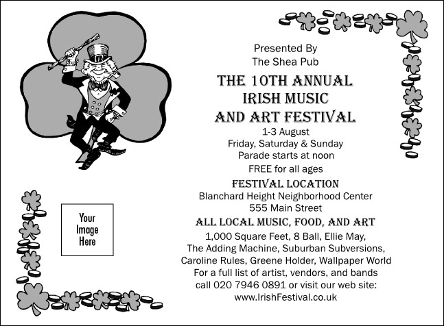 St. Patrick's Day Invitation 002 Product Front