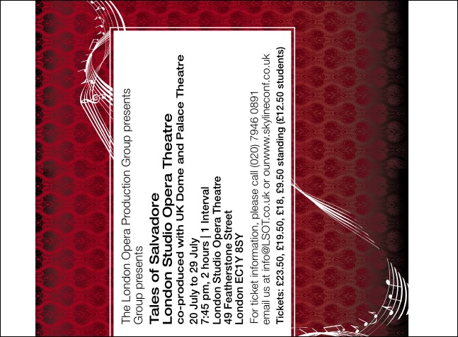 Opera Invitation Product Front