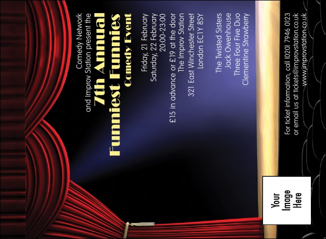Stand Up Comedy Invitation Product Front