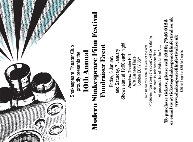 Film Festival Invitation Product Front